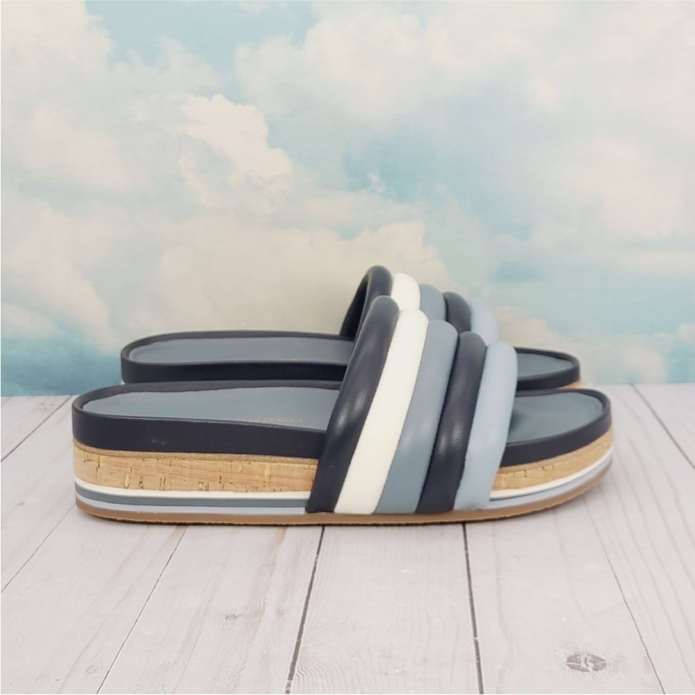 Tory Burch Colorblock Quilted Platform Sandals 8 - Picture 5 of 7